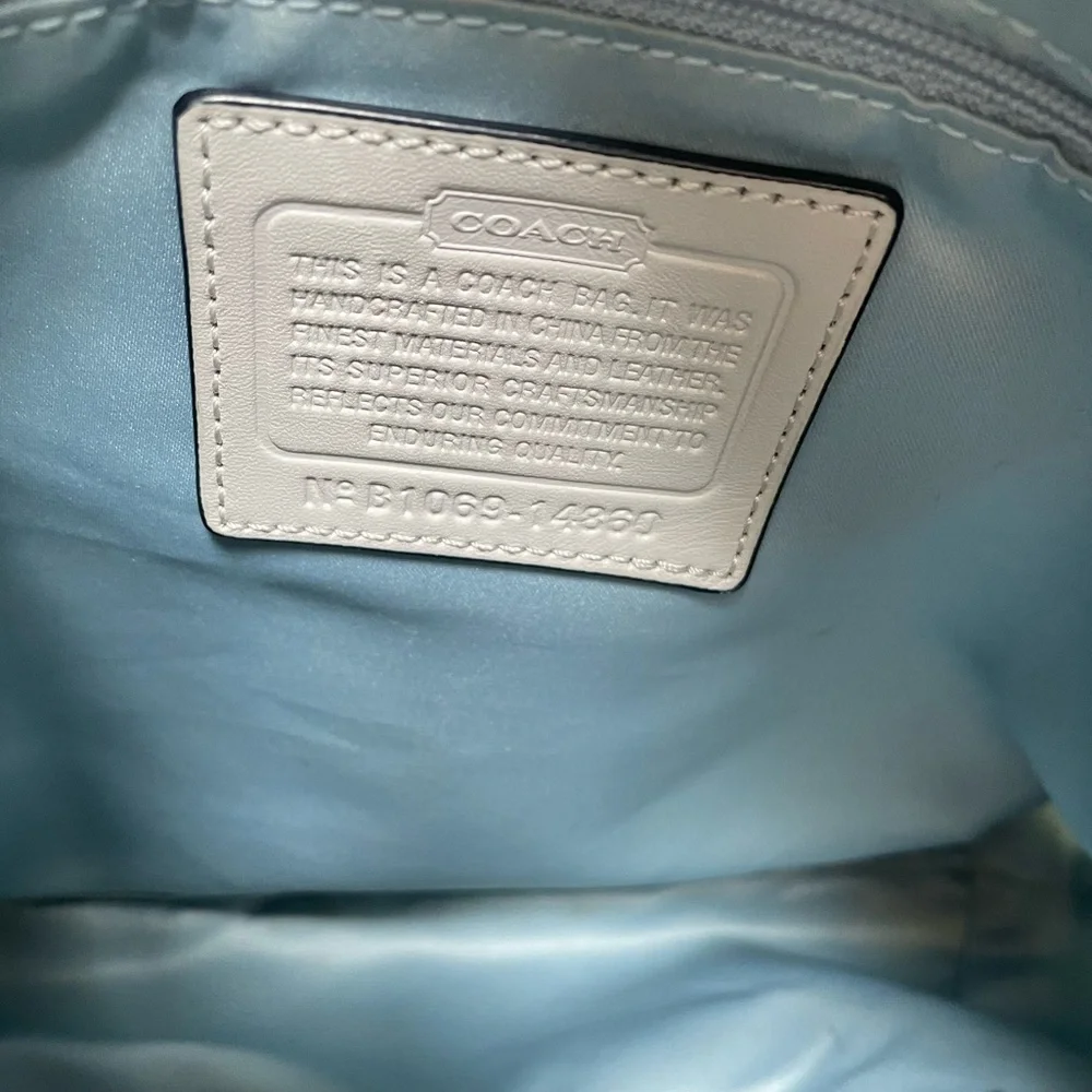 Coach Kristin Graphic Denim Op Art Hobo Bag - Picture 12 of 17